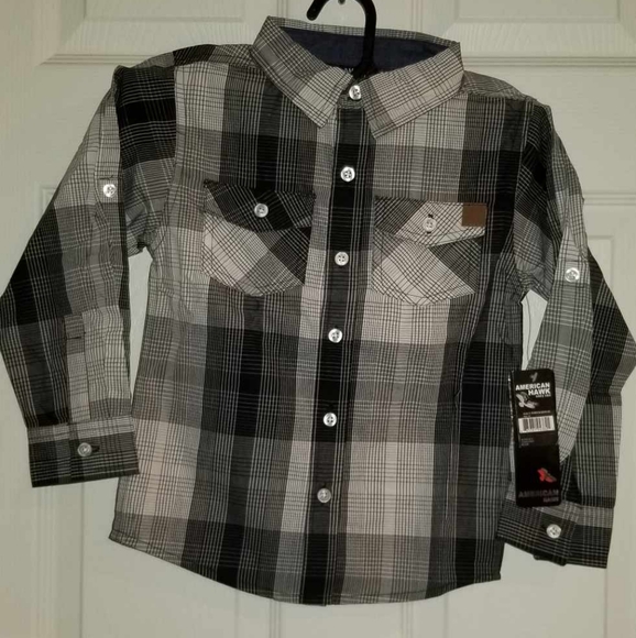 AMERICAN HAWK WESTERN BOYS SHIRT - Picture 1 of 3